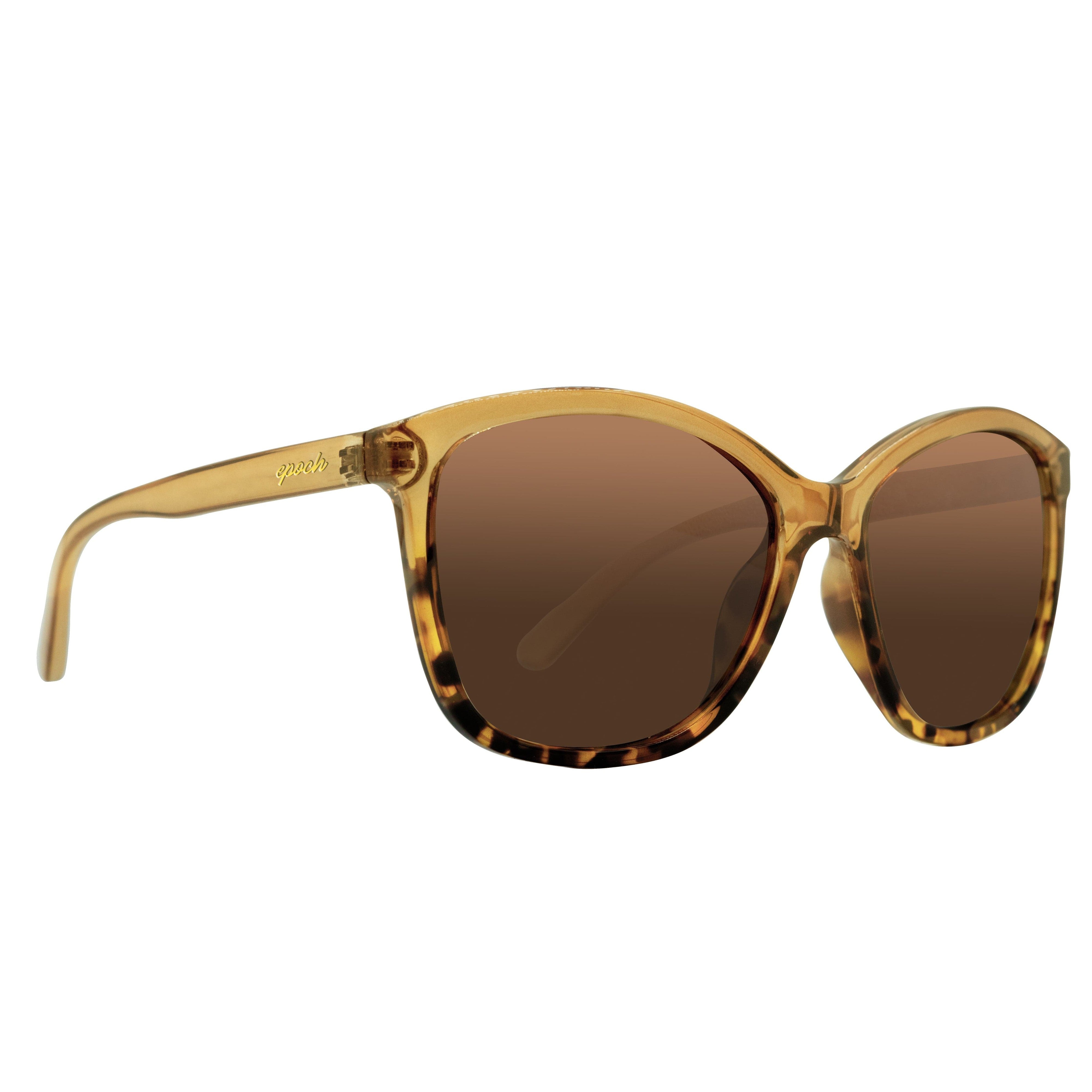 Epoch Eyewear Elizabeth Sunglasses-Brown to Tortoise Gradient - Polarized Brown Gradient Lens-sku-41099441864864-Safety Glasses USA-3