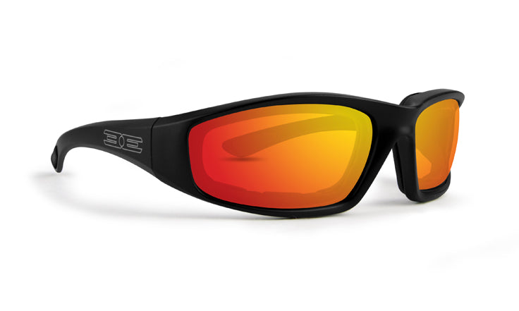 Epoch Eyewear Foam Safety Glasses with Red Mirror Lens