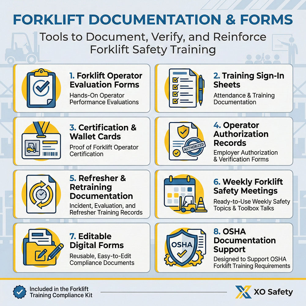 XO Safety Forklift Operator Training Video Compliance Kit