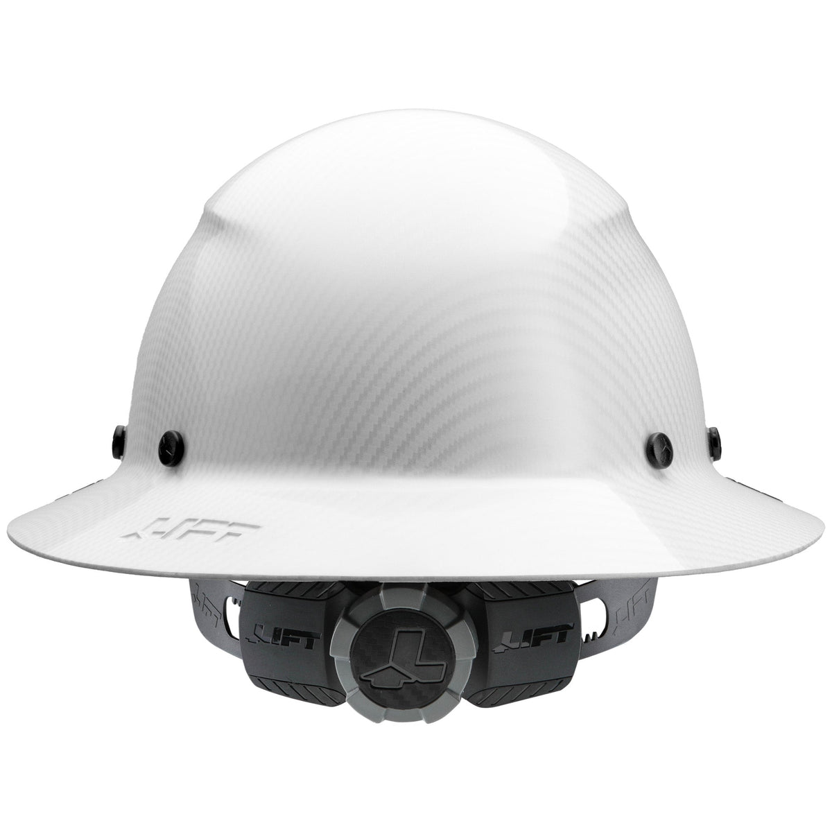 Lift Safety DAX White Carbon Full Brim Hard Hat