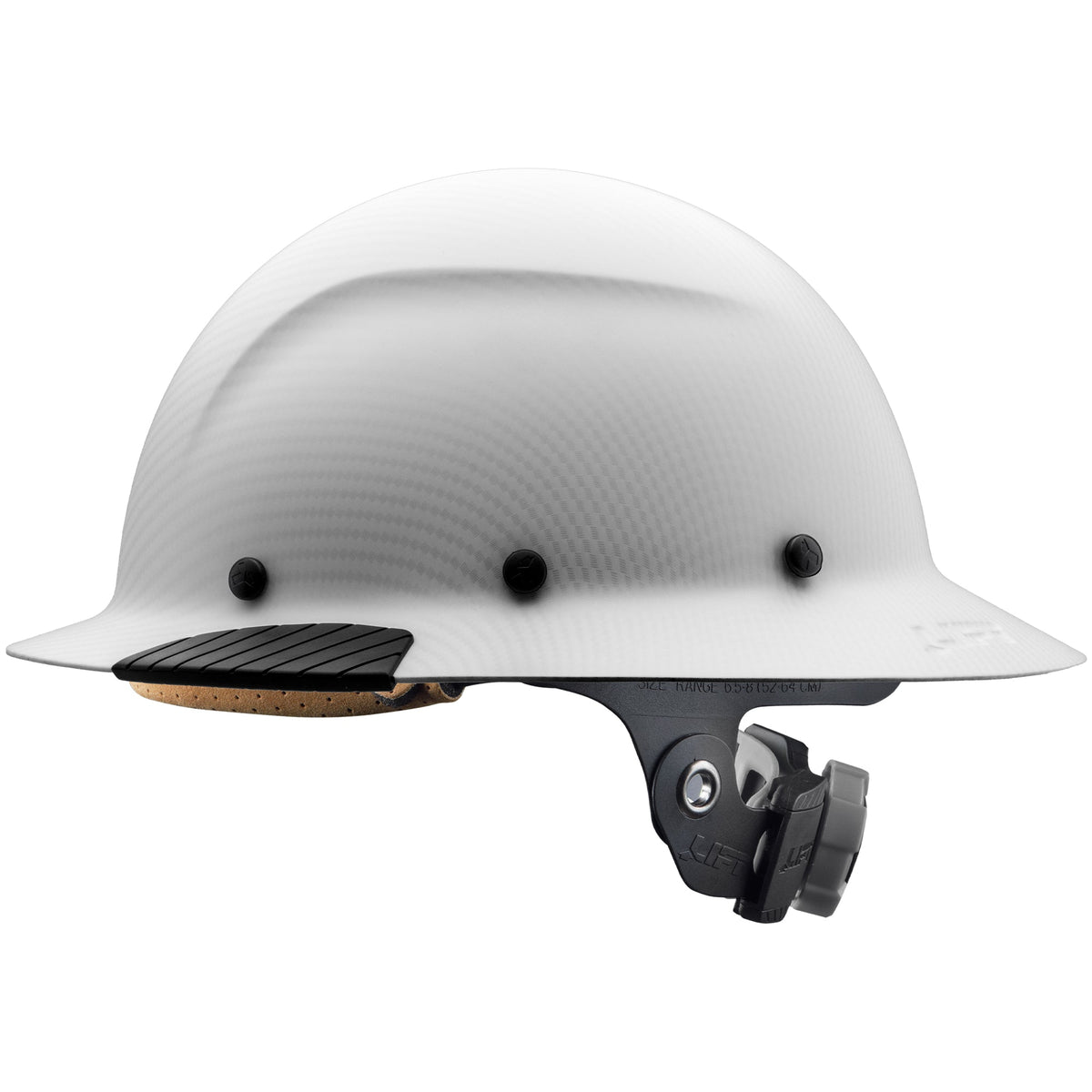 Lift Safety DAX White Carbon Full Brim Hard Hat