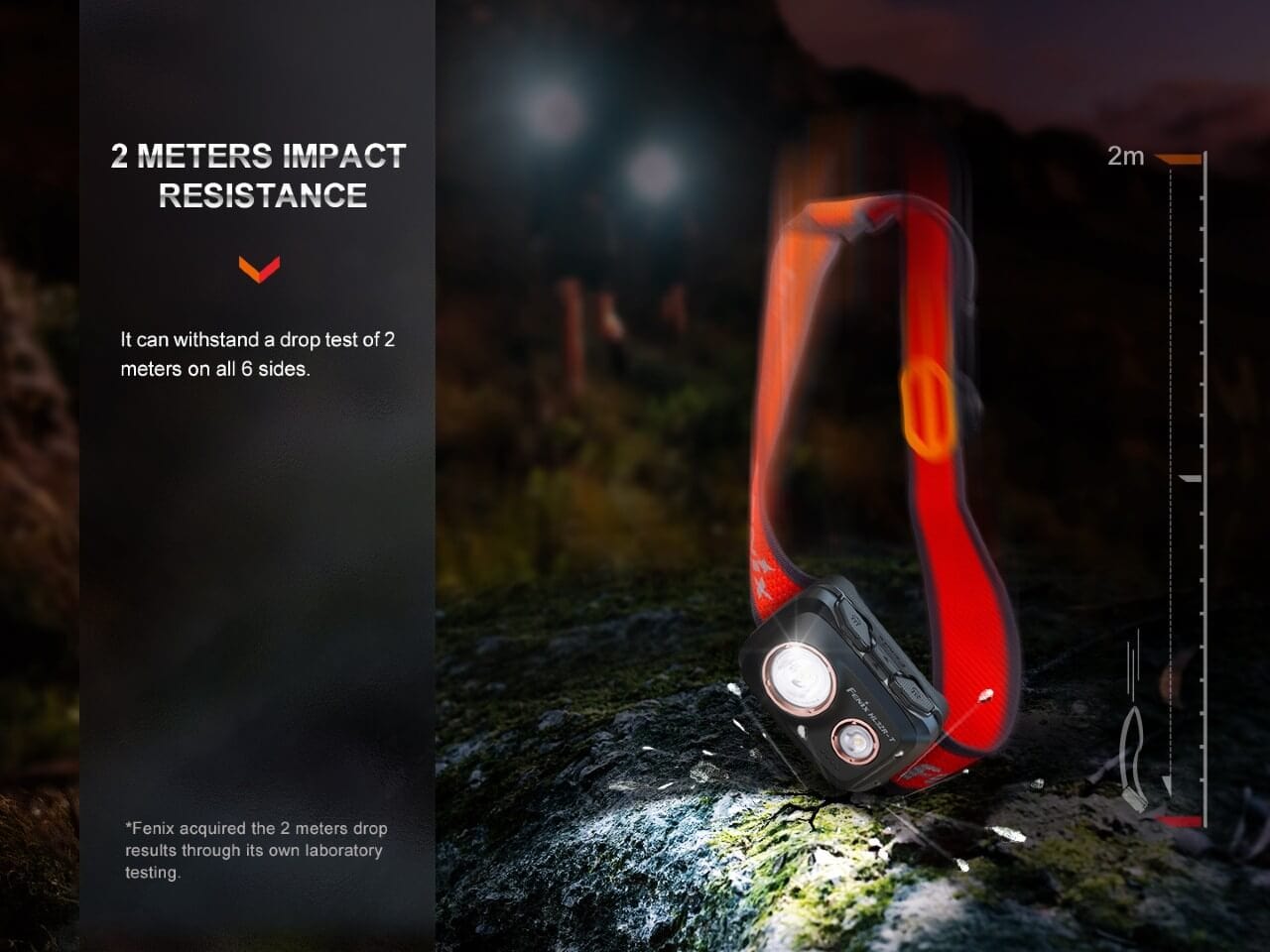 Fenix HL32R-T Trail Running LED Headlamp - 800 Lumens--Safety Glasses USA-13