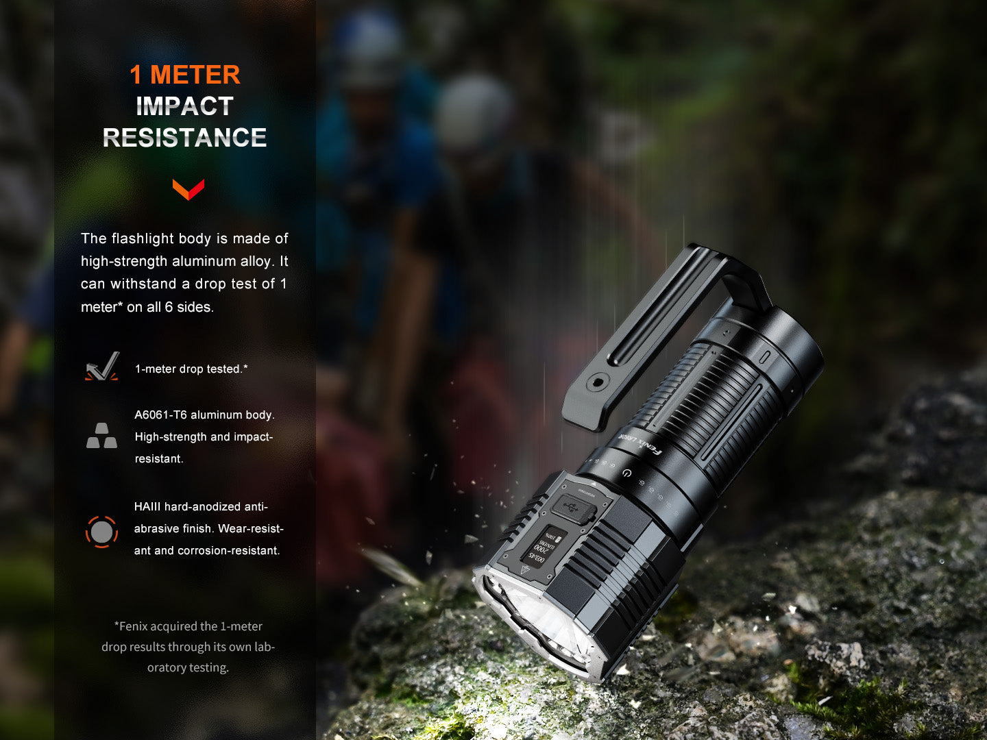 Fenix LR60R Rotary Switch Rechargeable Searchlight - 21000 Lumens-FX-LR60R-Safety Glasses USA-14