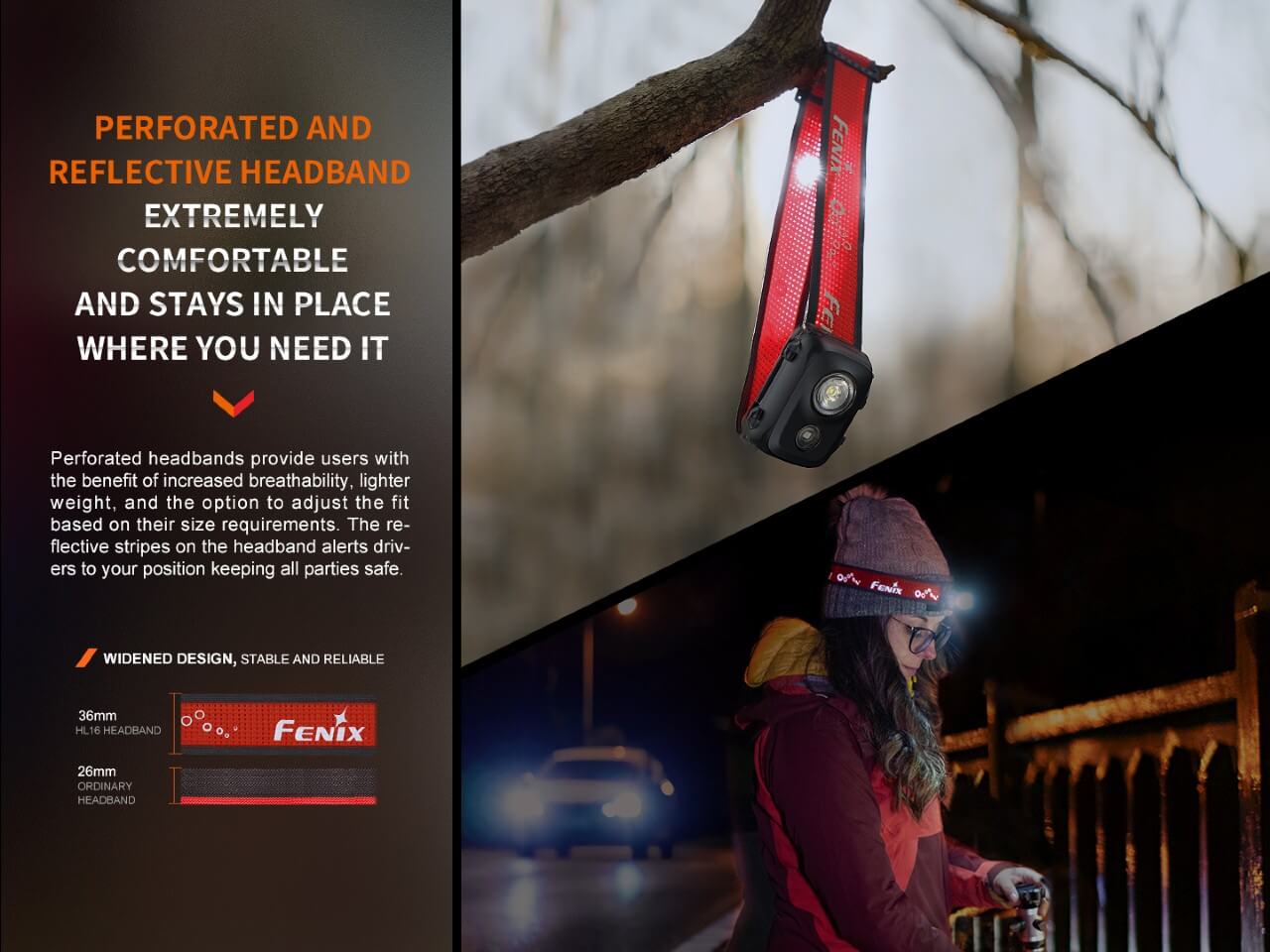 Fenix HL16 Lightweight Outdoor Hiking LED Headlamp--Safety Glasses USA-7