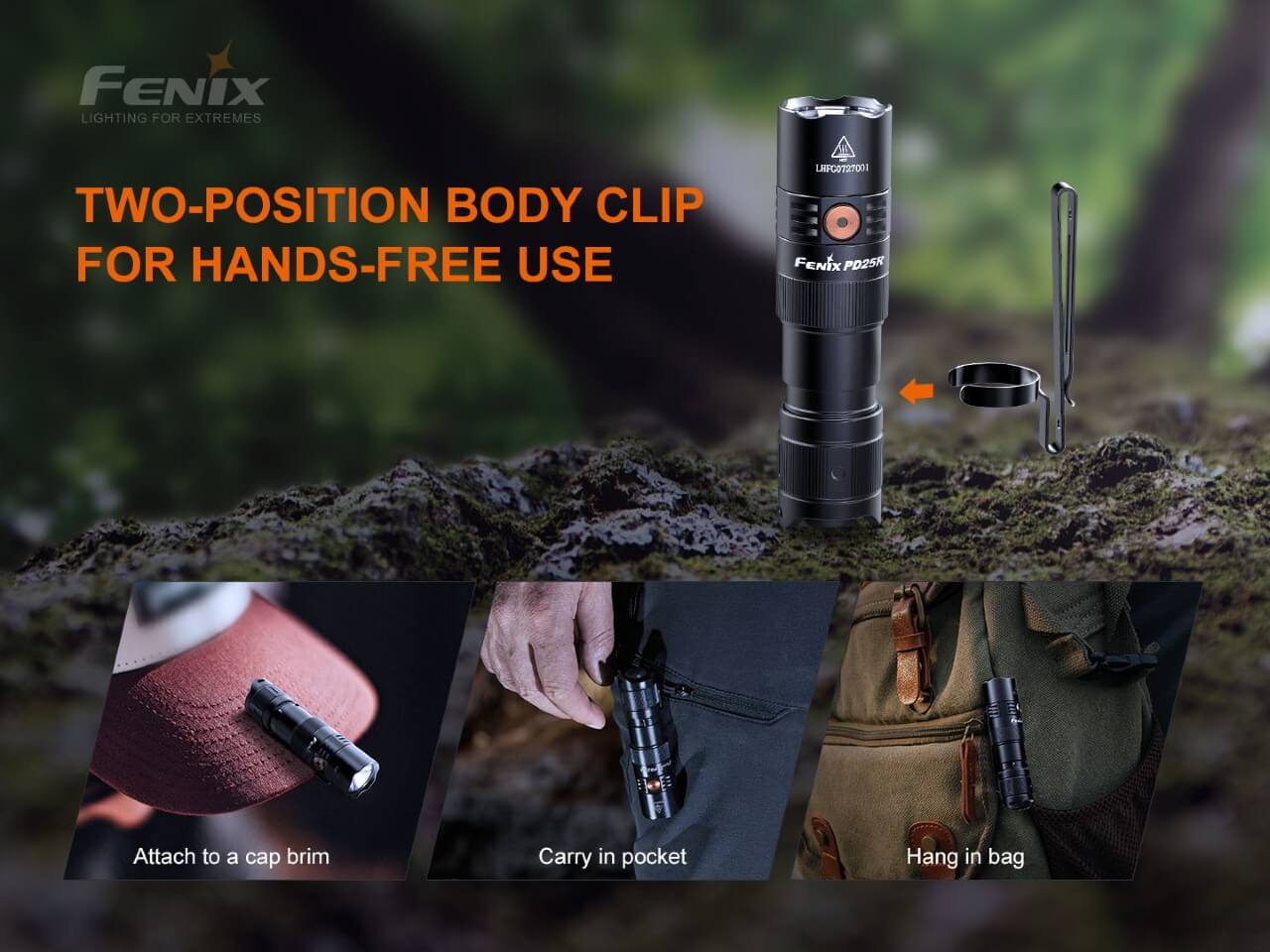 Fenix PD25R Rechargeable LED Flashlight--Safety Glasses USA-5