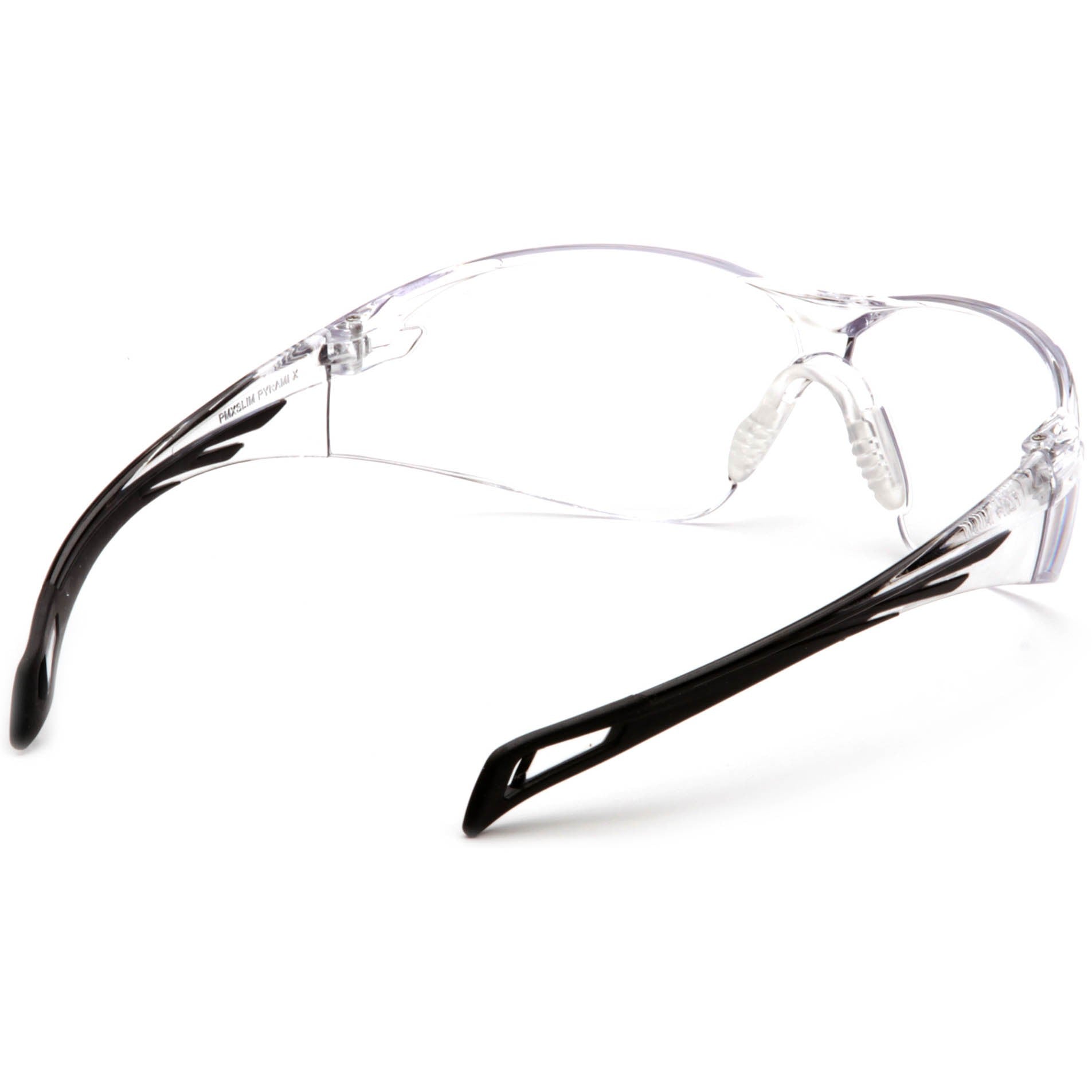 Pyramex SB7110ST PMXSLIM Safety Glasses Black Temples Clear H2X Anti-Fog Lens Nosepiece View