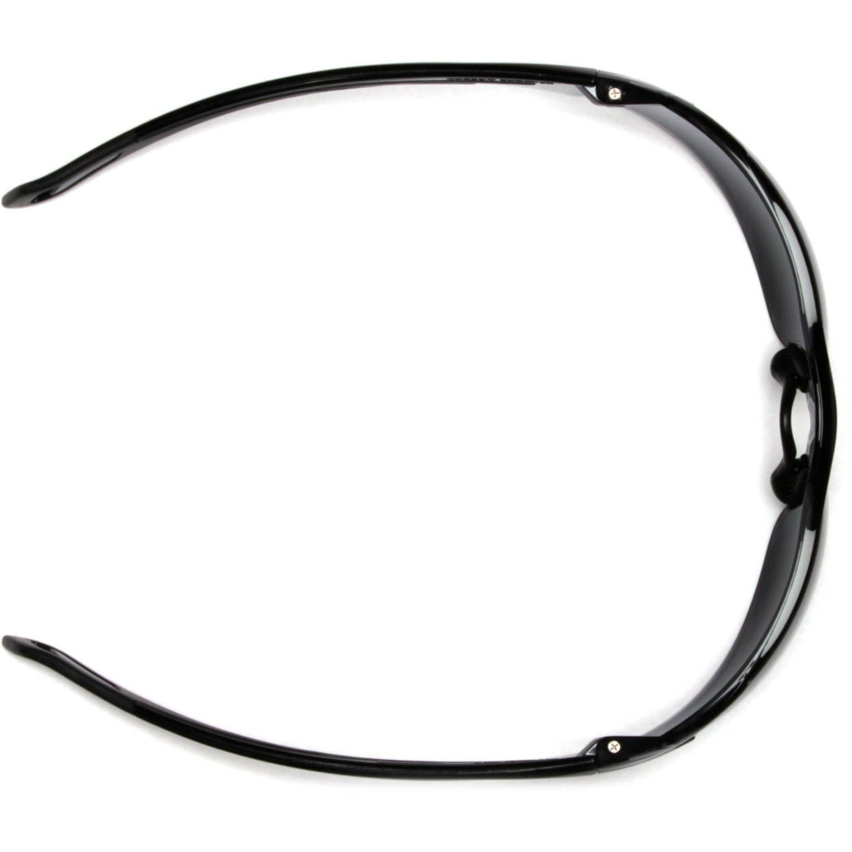 Pyramex SB7120ST PMXSLIM Safety Glasses Black Temples Gray H2X Anti-Fog Lens Top View