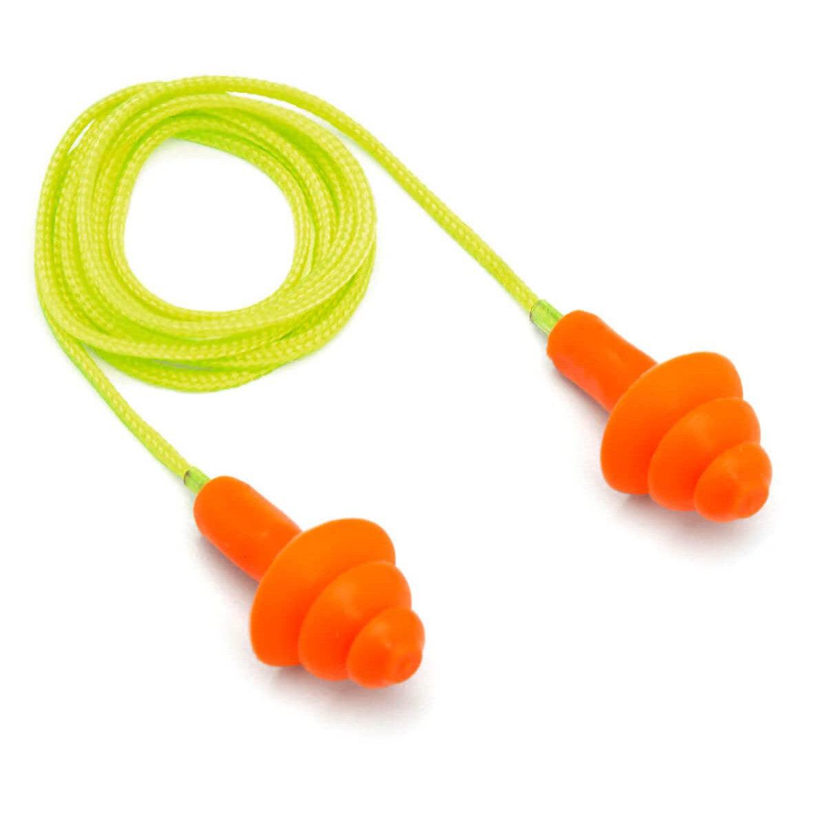 Pyramex RP3001 Reusable Corded Earplugs NRR-25 (50-Pr Box) (30-Pr Box)