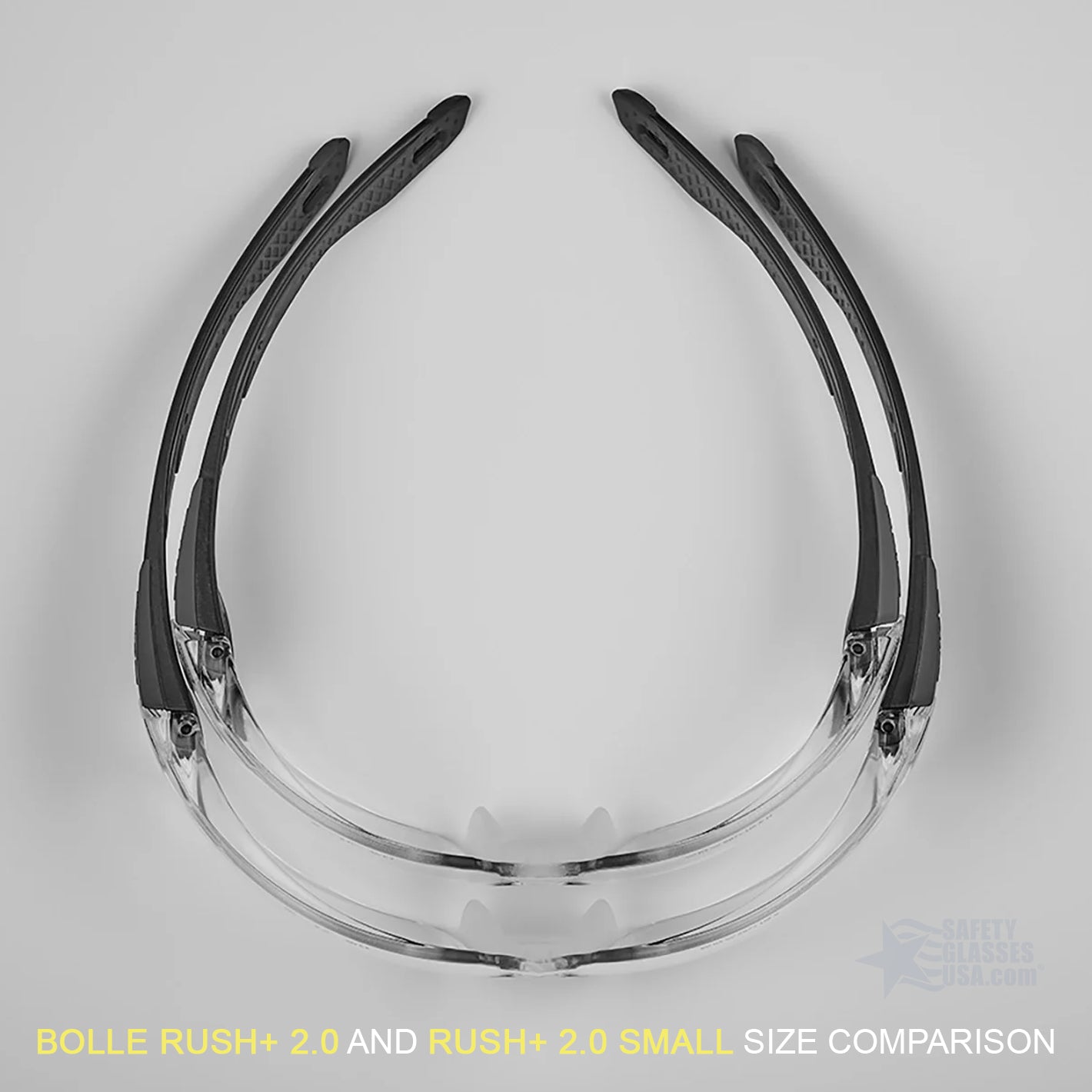 Bolle Rush Plus 2.0 Small Anti-Fog Safety Glasses-[bardcode]-Safety Glasses USA-3