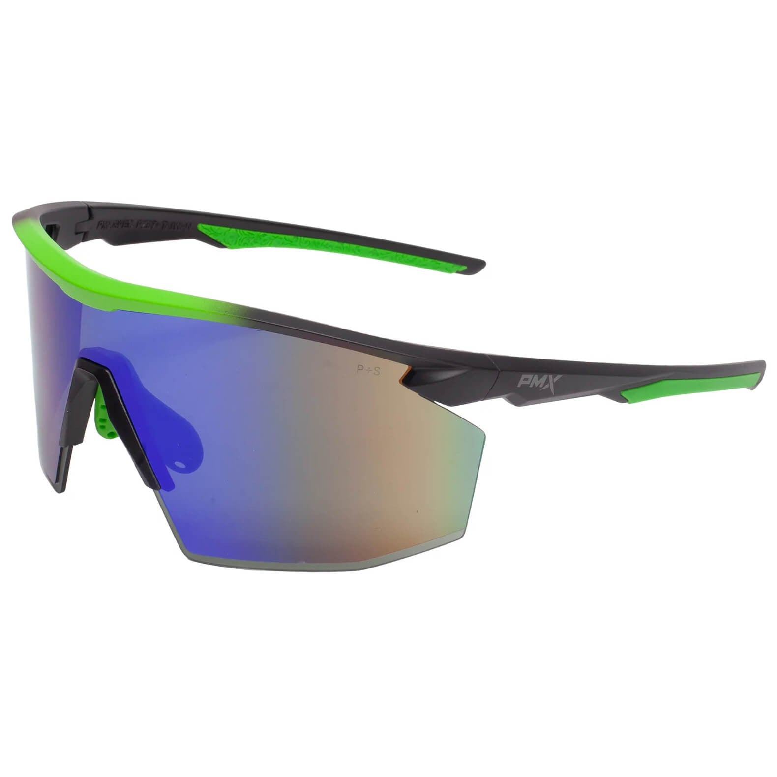 Pyramex PMXSpec Safety Glasses with Matte Black-Green Frame and Green Mirror Anti-Fog Lens-SBL11257ST-Safety Glasses USA-1