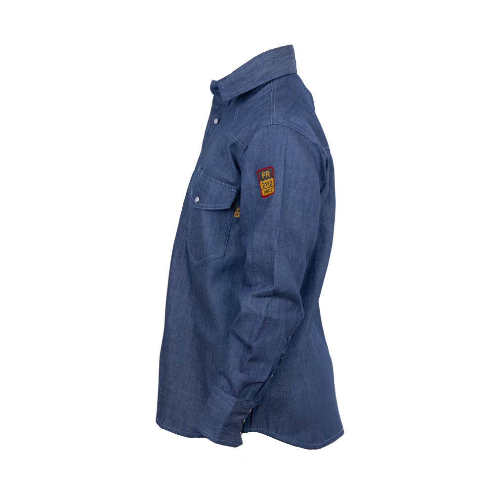 Just in Trend Flame-Resistant FR Denim Shirt 100% Cotton