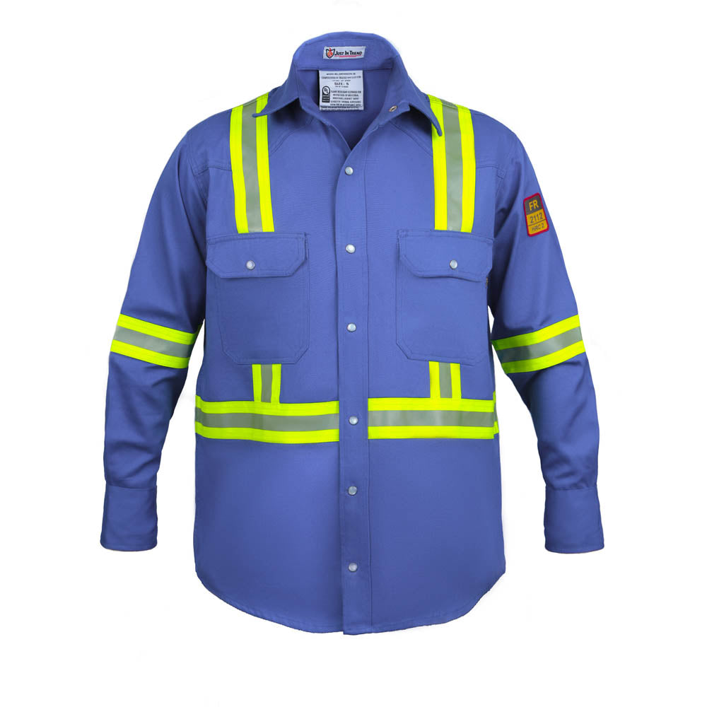 Just In Trend Flame-Resistant High-Visibility Shirt 100% Cotton