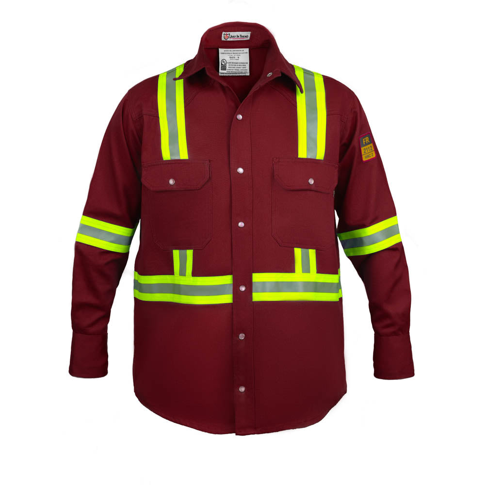 Just In Trend Flame-Resistant High-Visibility Shirt 100% Cotton