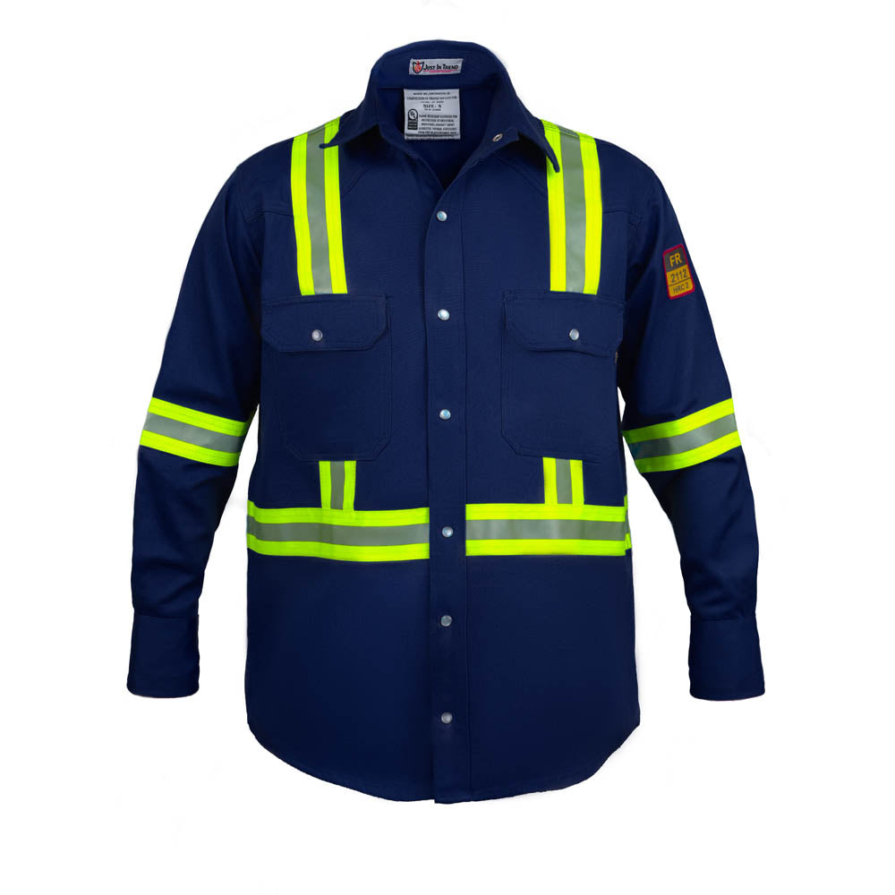 Just In Trend Flame-Resistant High-Visibility Shirt 100% Cotton