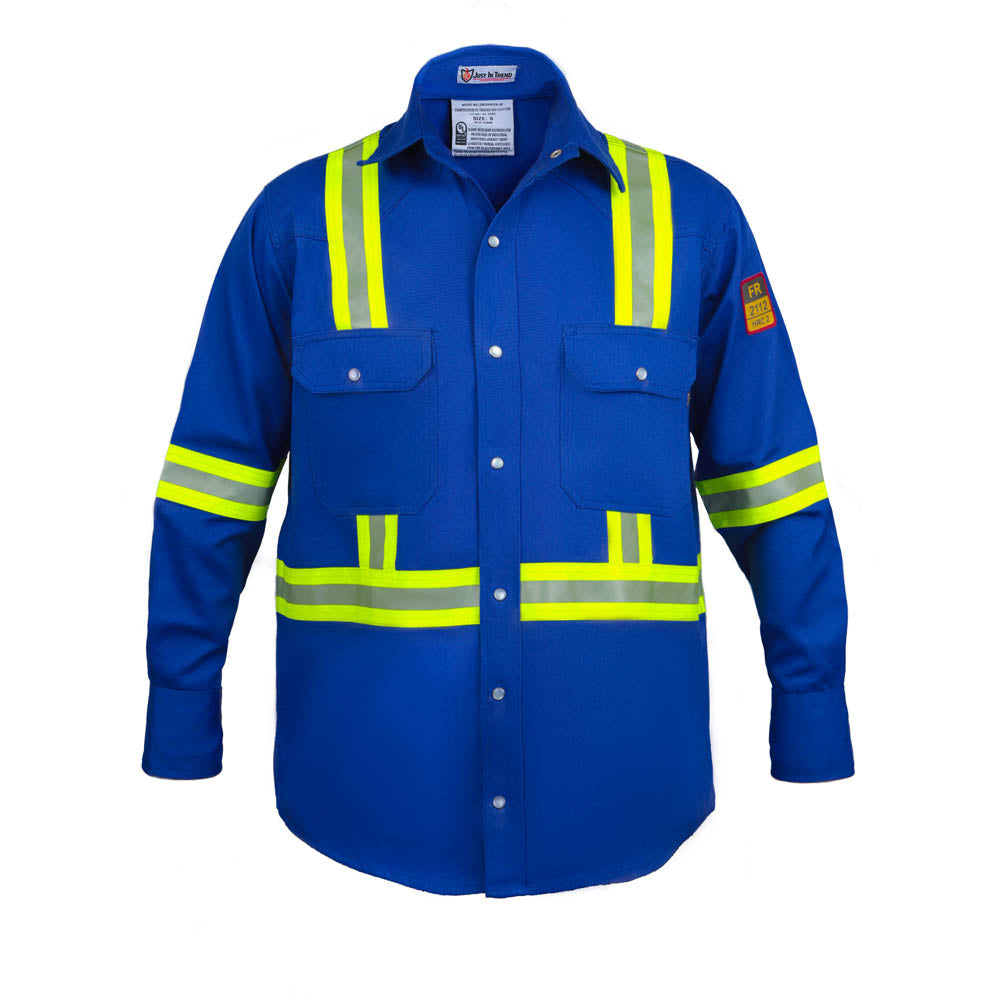 Just In Trend Flame-Resistant High-Visibility Shirt 100% Cotton