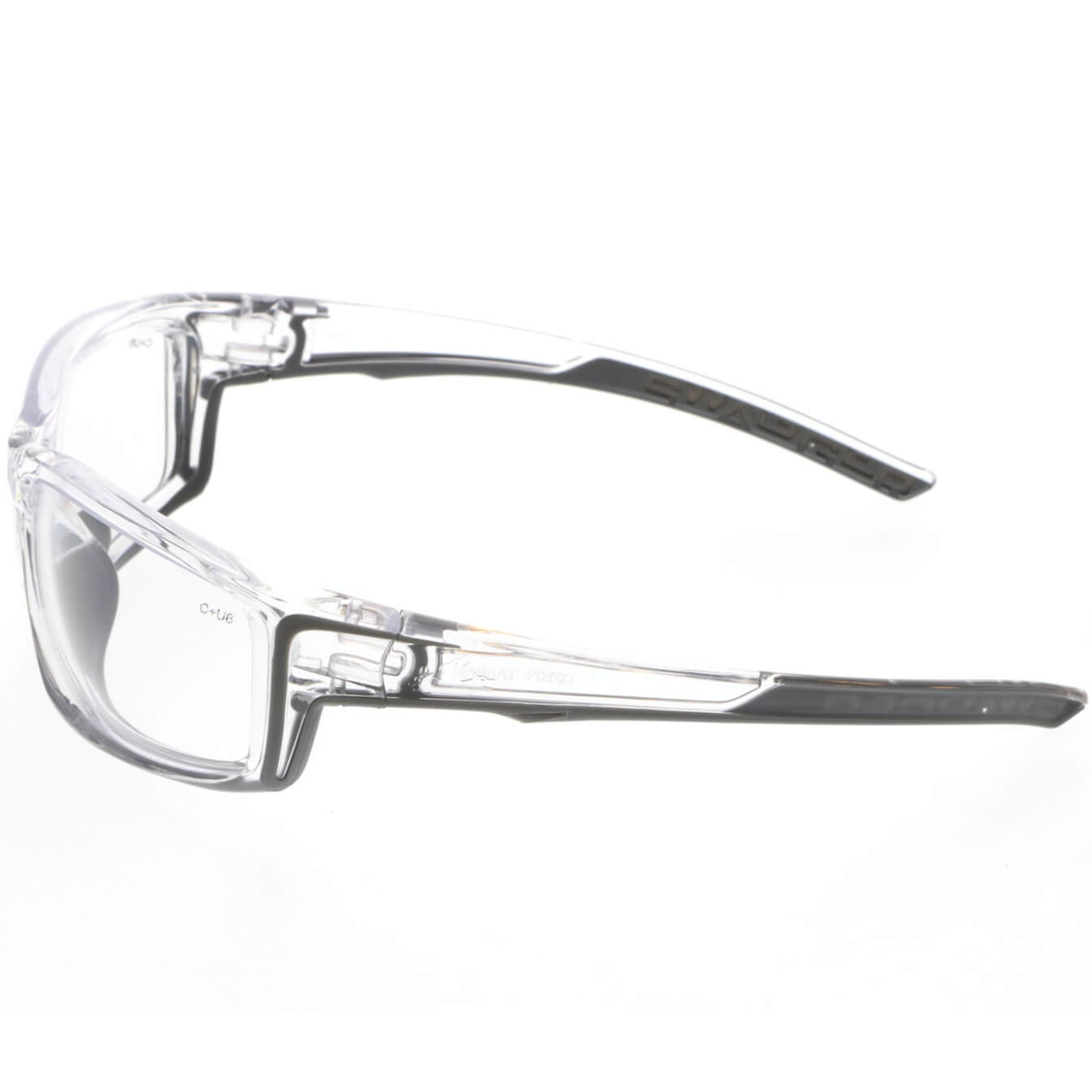 MCR Safety Swagger SR4 Safety Glasses with Clear Frame and Clear MAX6 Anti-Fog Lens-Safety Glasses USA-3