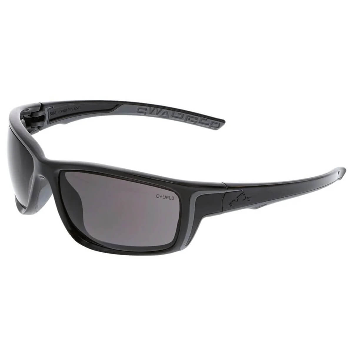 MCR Safety Swagger SR4 Safety Glasses with Black Frame and Gray Lens-Safety Glasses USA-1