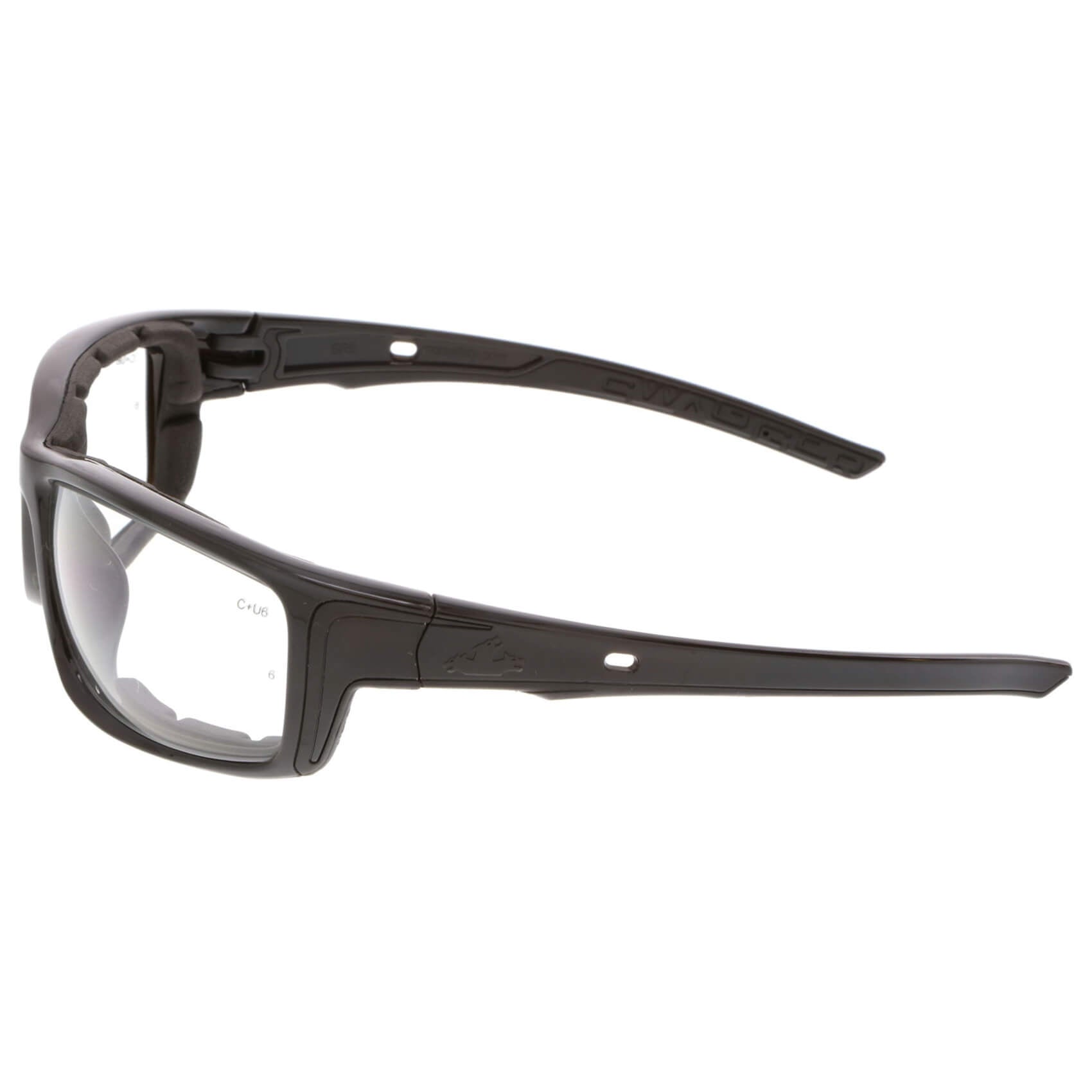 MCR Safety Swagger SR5 Foam-Lined Safety Glasses with Black Frame and Clear Anti-Fog Lens-Safety Glasses USA-3