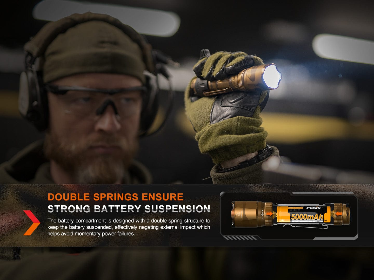 Fenix TK20R UE Tactical LED Flashlight - 2800 Lumens--Safety Glasses USA-14