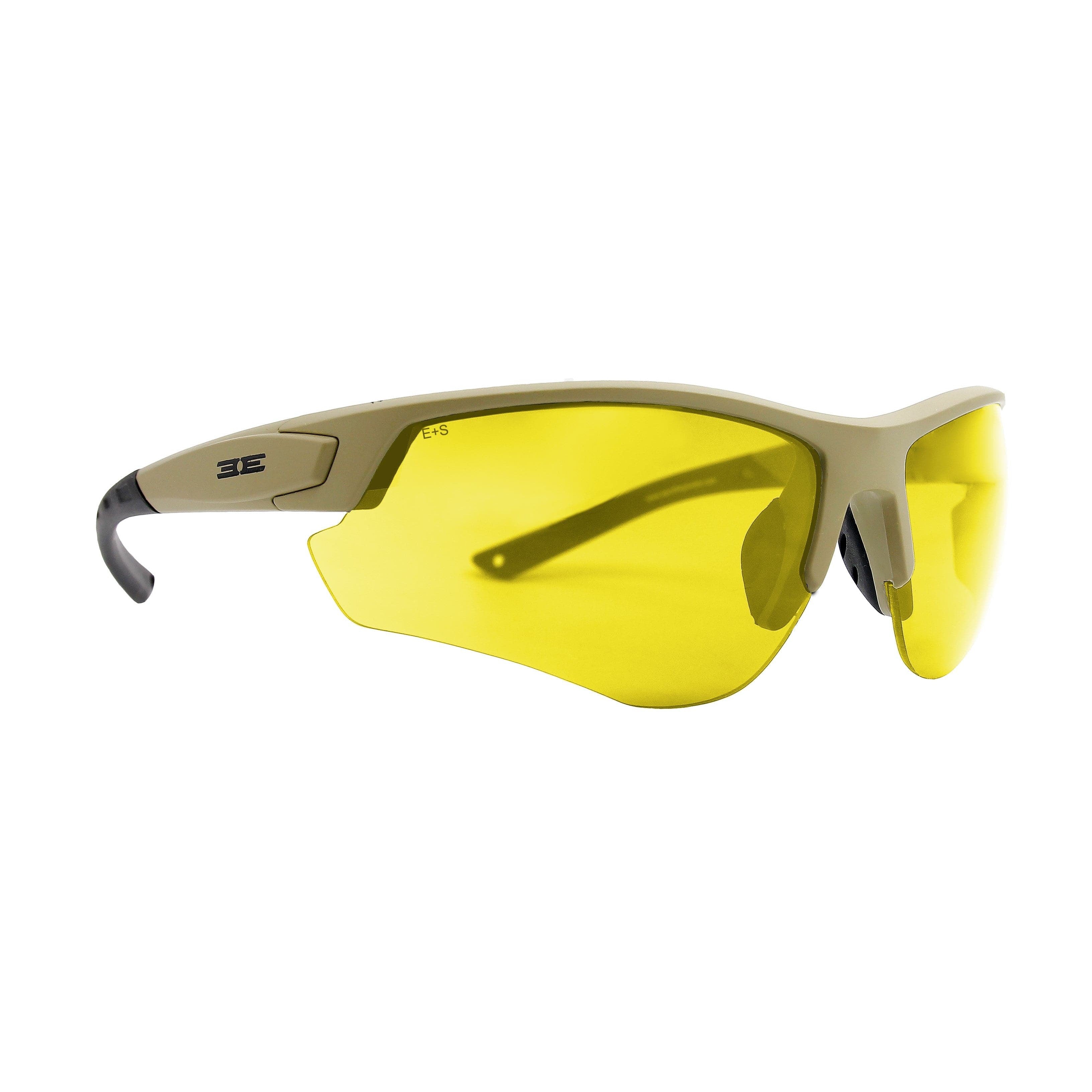 Epoch Eyewear Grunt Tactical Safety Sunglasses-Tan Frame - Yellow Lens-sku-37391447818400-Safety Glasses USA-3