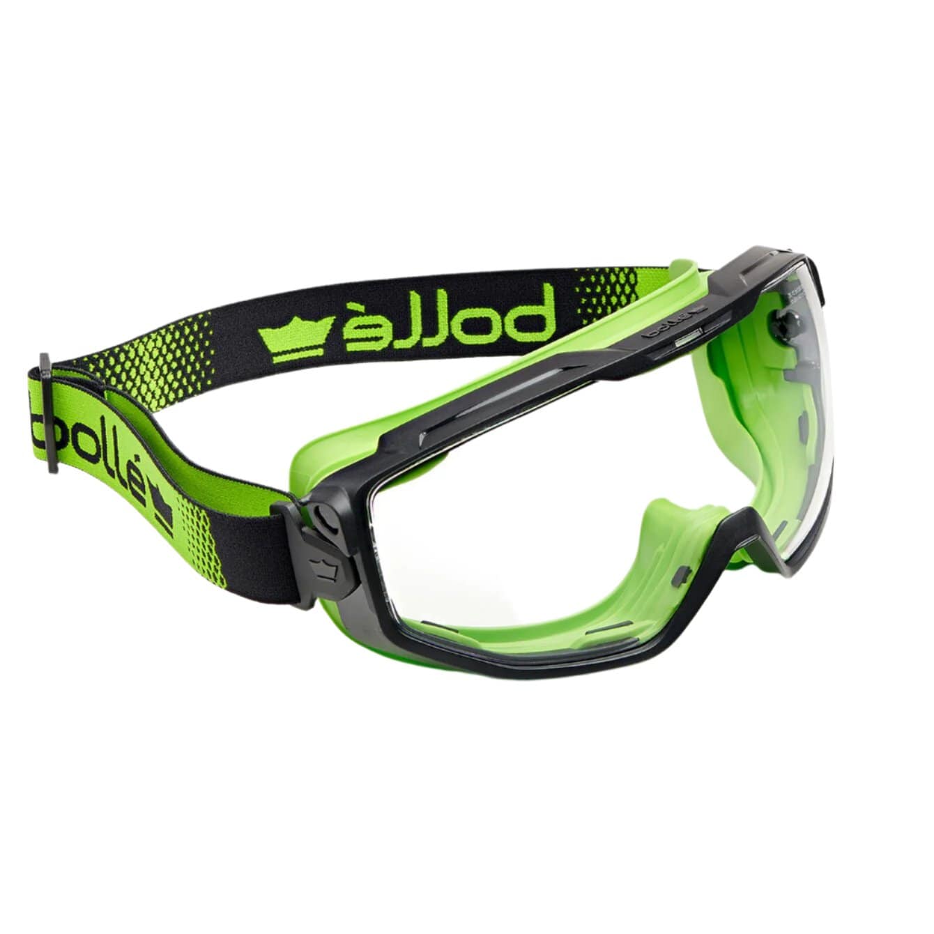 Bolle Universal Goggle Anti-Fog Safety Goggles-BOL-UNIVGN11W-Clear Lens Green Frame Non-Vented-Safety Glasses USA-12