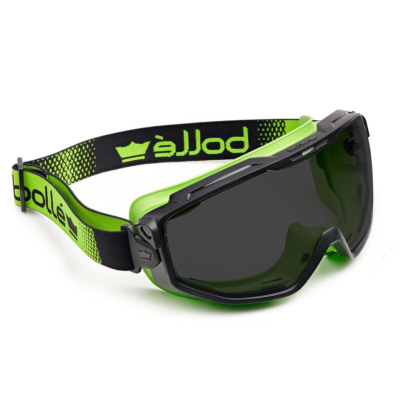 Bolle Universal Goggle Anti-Fog Safety Goggles-BOL-UNIVGN21W-Smoke Lens Green Frame Non-Vented with Foam-Safety Glasses USA-4