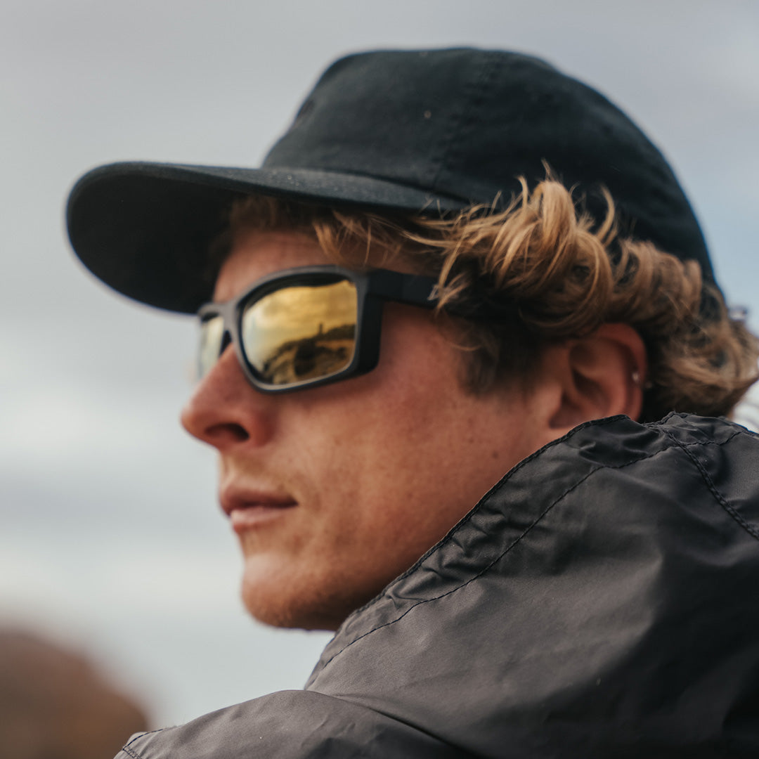 Detour Breach Z87+ Safety Glasses with Matte Black Frame and Polarized 24K Gold Lens-BREACH-514-Safety Glasses USA-3