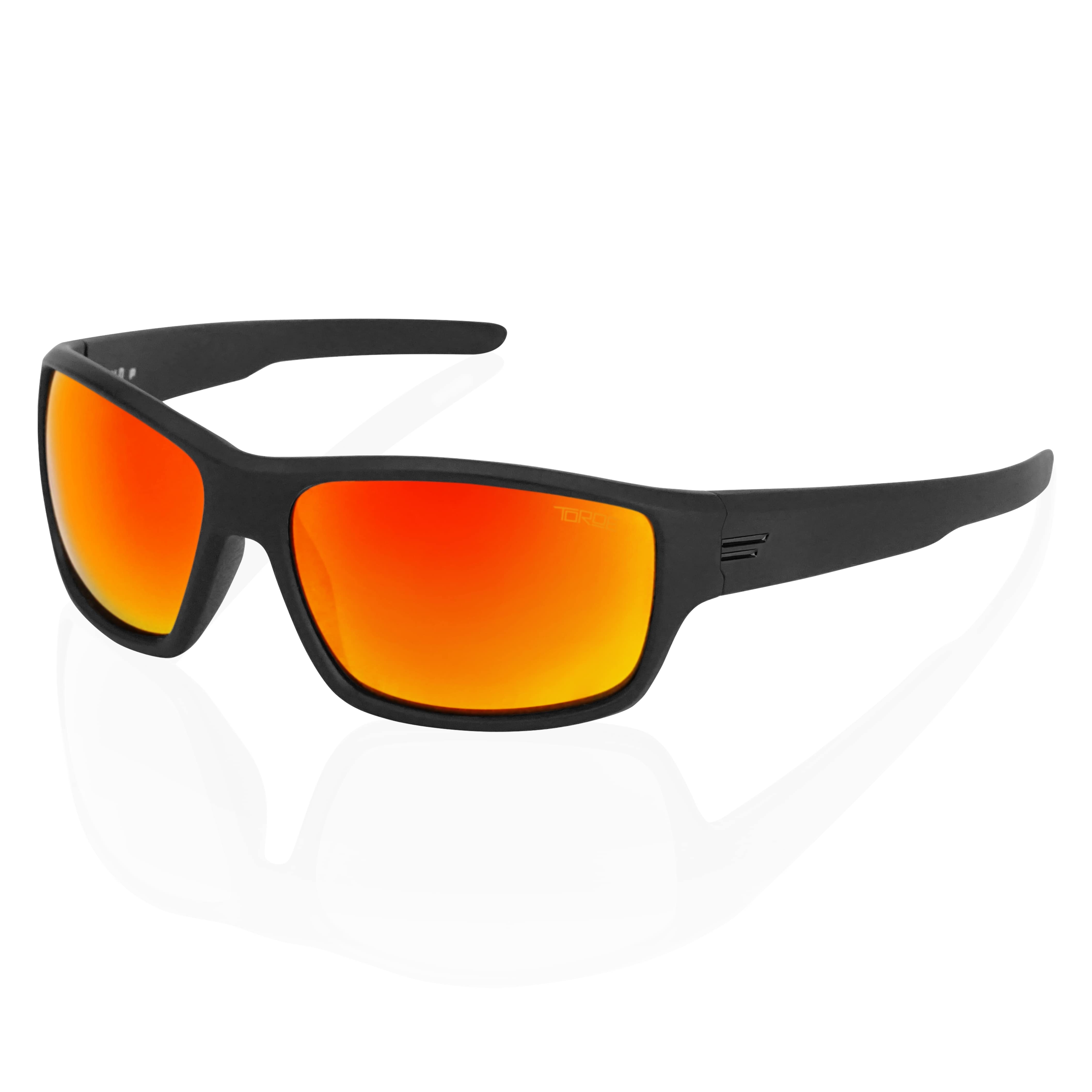 TOROE FIELD Polarized Sunglasses-FIELD-MBLK-B-RED-Black-8