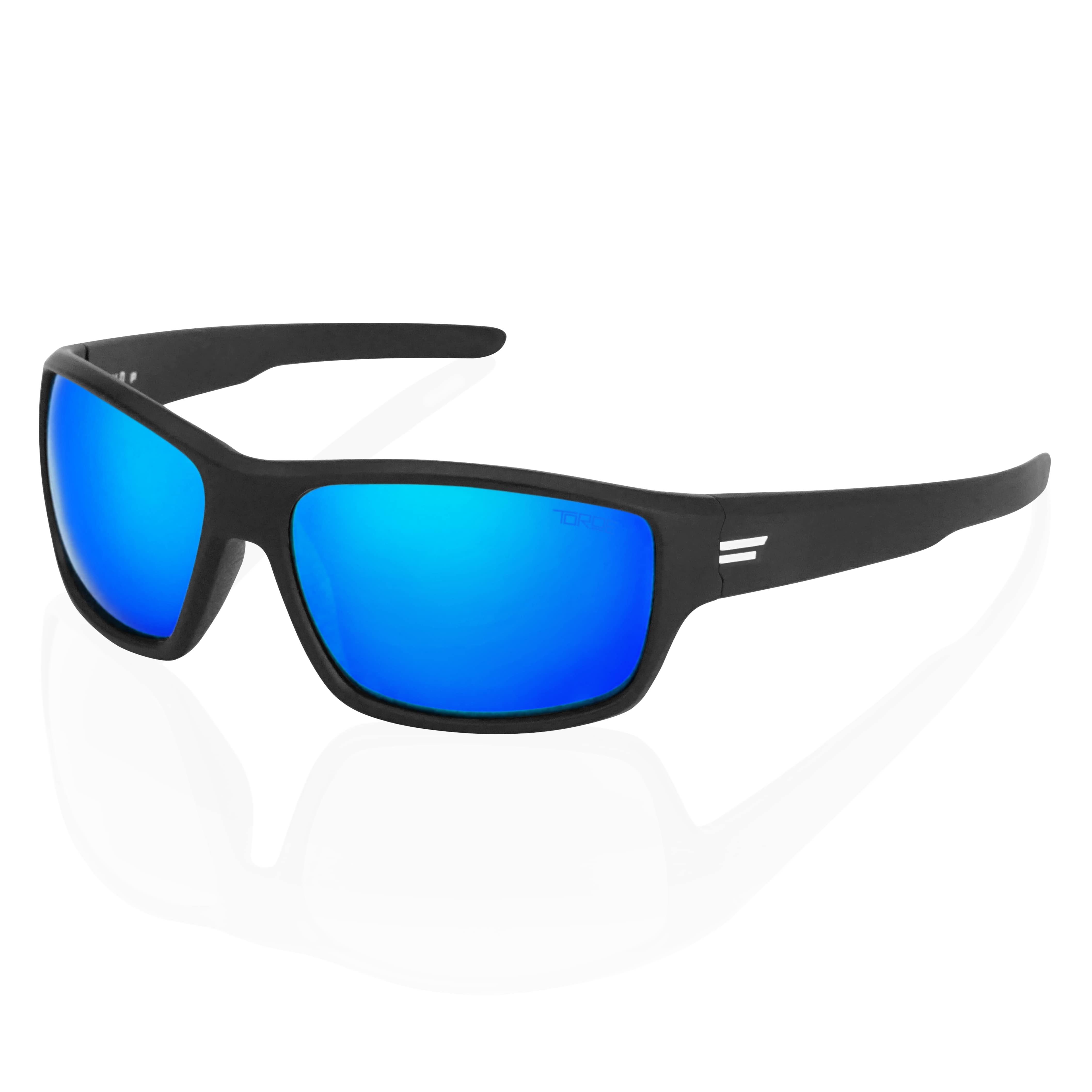 TOROE FIELD Polarized Sunglasses-FIELD-MBLK-W-BLU-White-10