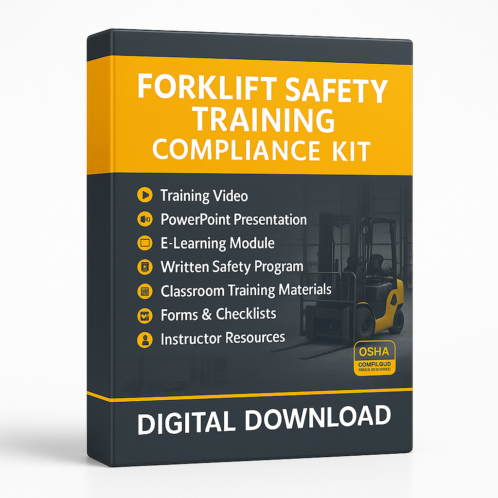 XO Safety Forklift Operator Training Video Compliance Kit