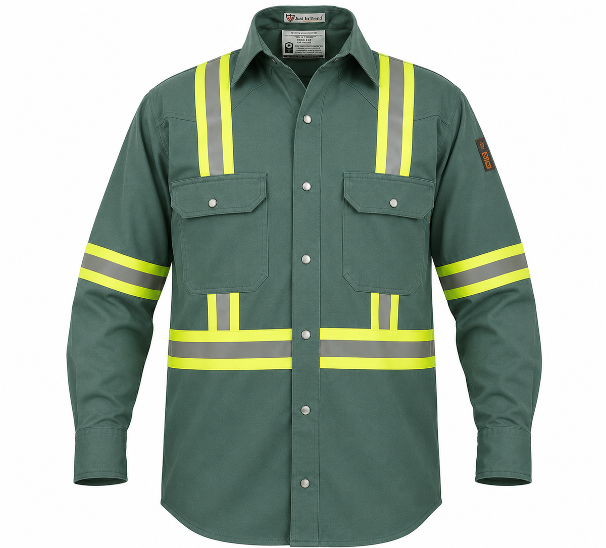 Just In Trend Flame-Resistant High-Visibility Shirt 100% Cotton