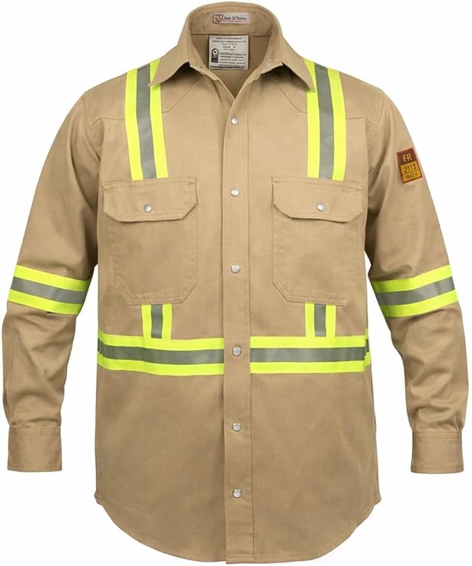 Just In Trend Flame-Resistant High-Visibility Shirt 100% Cotton
