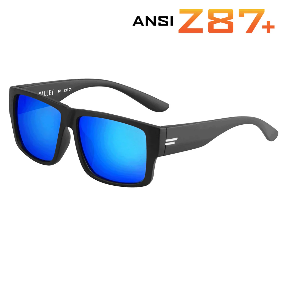 TOROE VALLEY ANSI Z87+ Blue Polarized Safety Glasses