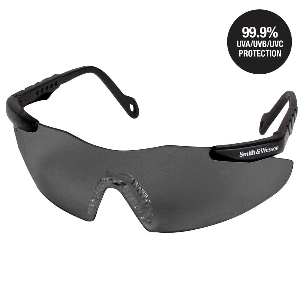 Smith & Wesson Magnum Safety Glasses with Smoke Lens 19823 front view 1
