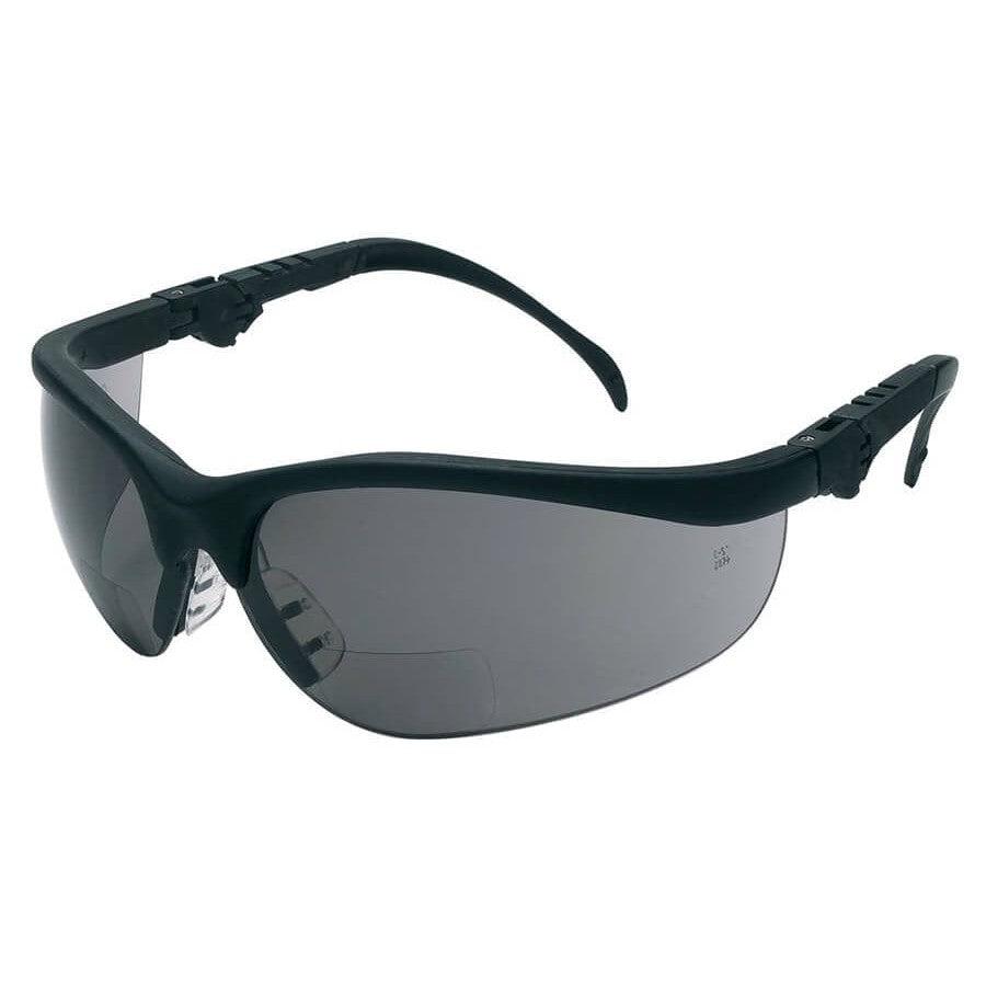 Crews Klondike Magnifiers Bifocal Safety Glasses With Gray Lens