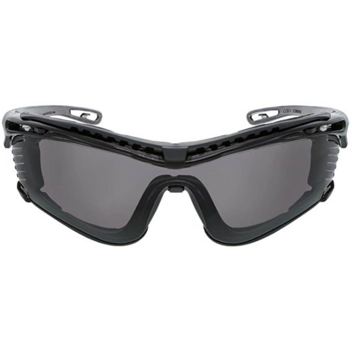 Crews Checklite CL5 Safety Glasses with Foam Gasket and Gray MAX6 Anti-Fog Lens CL512PF - Front View