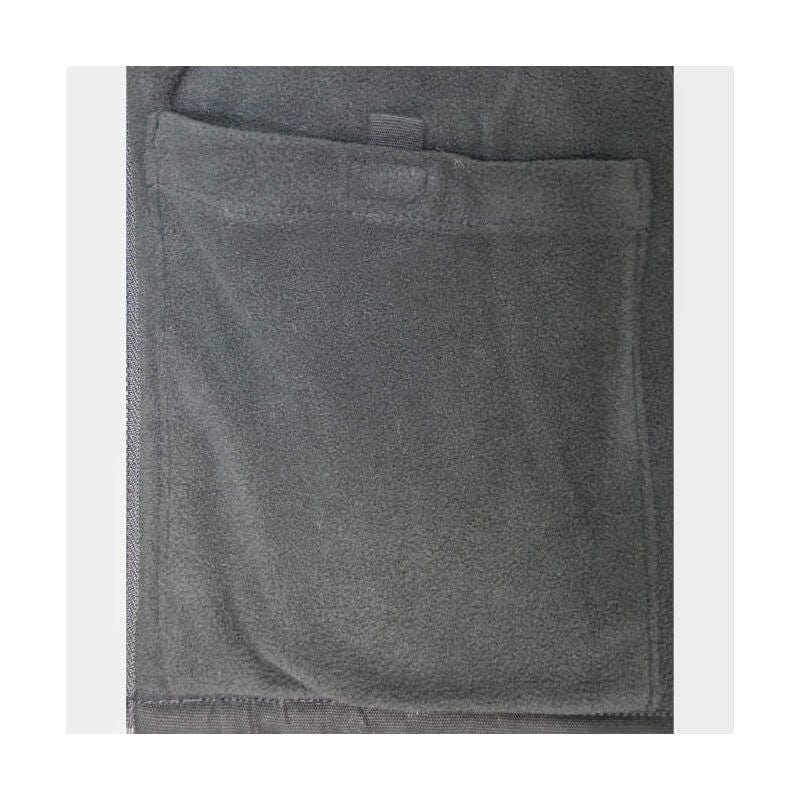 DEWALT DCHJ076ATB  Unisex Heated Heavy Duty Work Coat Without Battery - Pocket Closeup 3  - Shown in Black