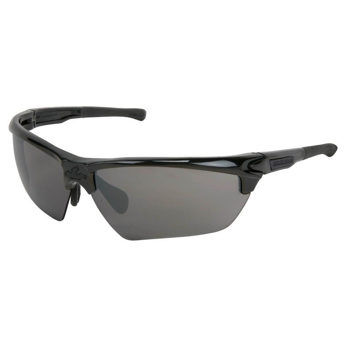Crews Dominator 3 Safety Glasses with Black Frame and Polarized Smoke Mirror Lens DM1337BZ