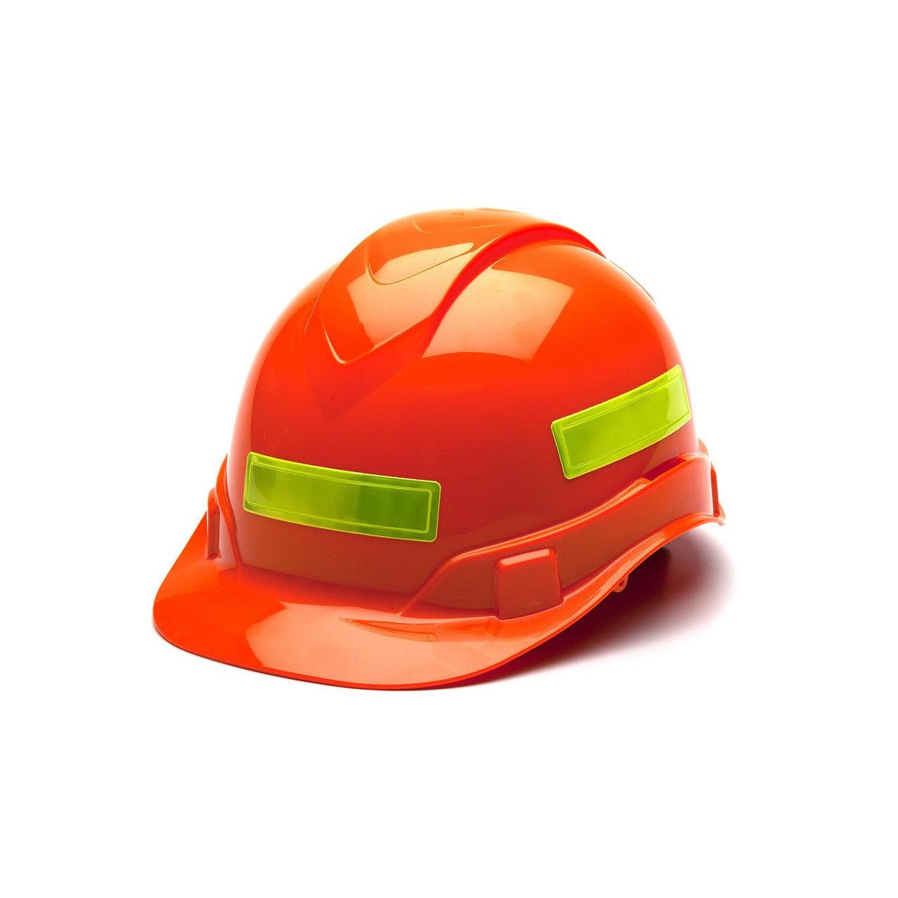 Pyramex Adhesive Reflective Strips for Hard Hats - Lime