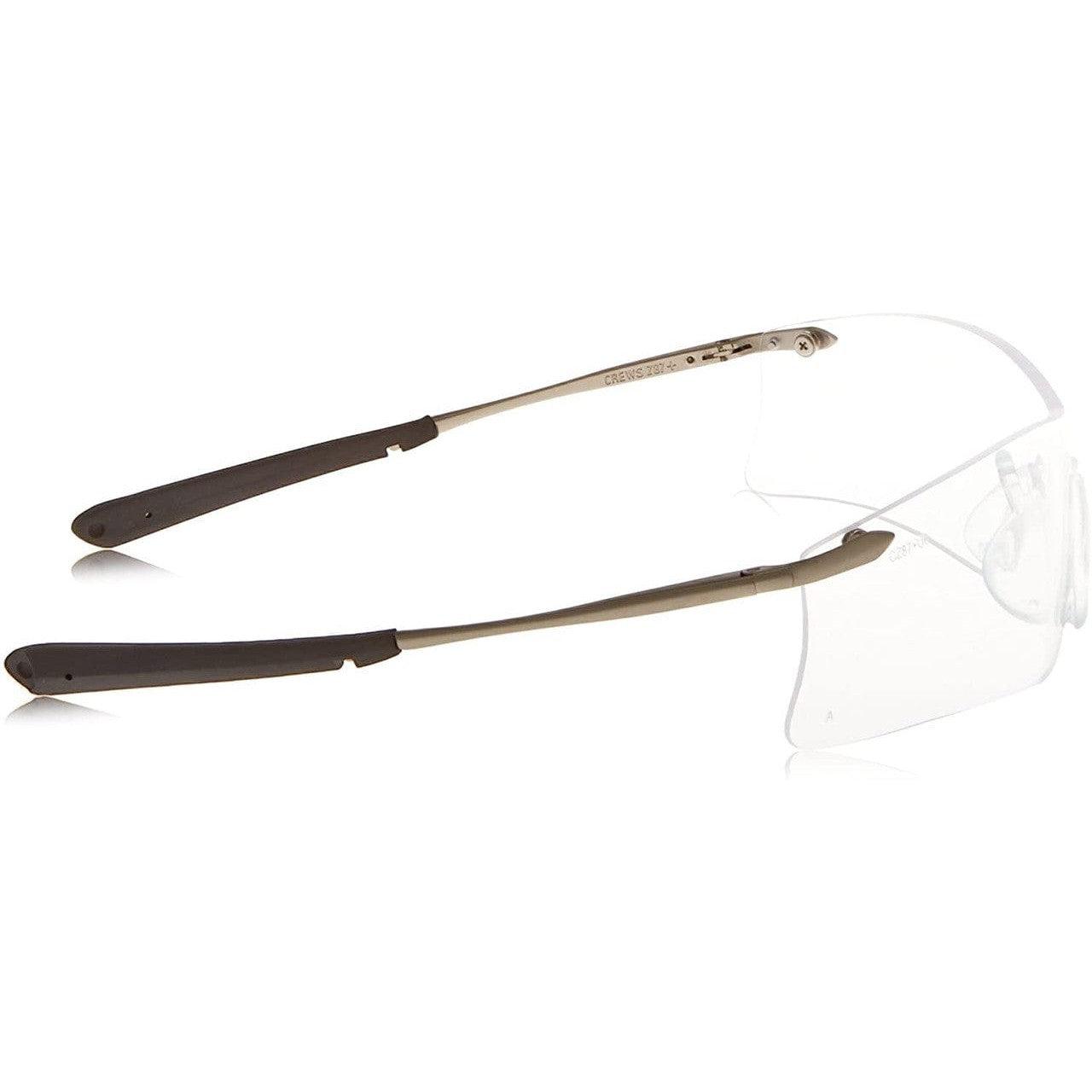MCR Safety T4110AF Rubicon T4 Safety Glasses with Clear Anti-Fog Lens Right Temple View