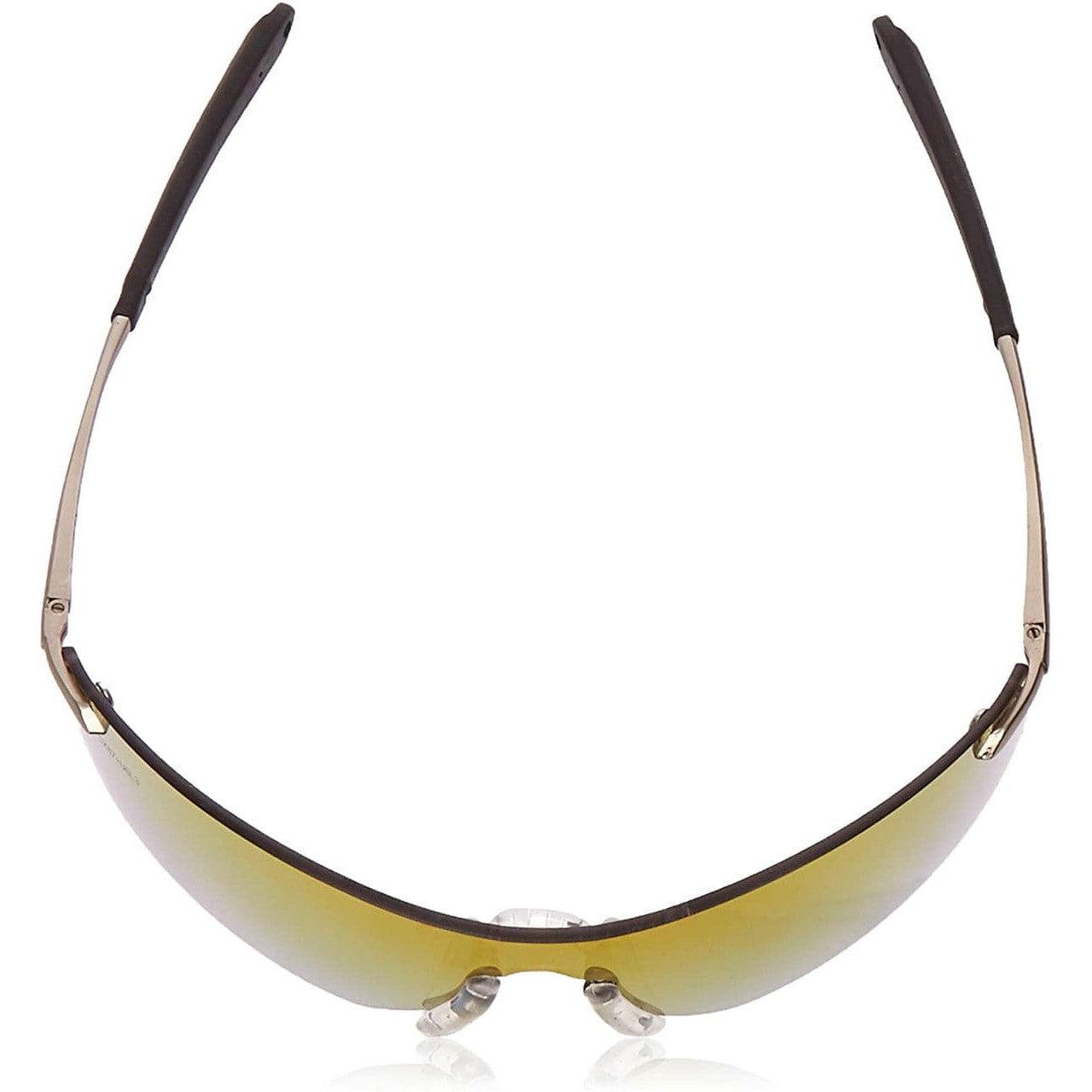 MCR Safety T411R Rubicon T4 Safety Glasses with Fire Mirror Lens top view