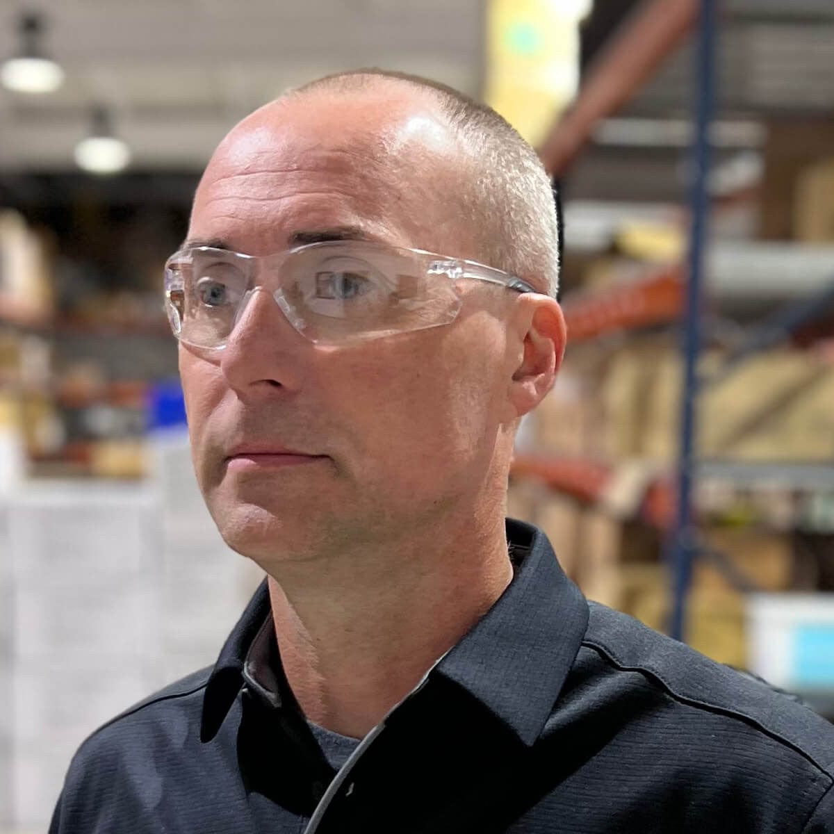 Metel M20 ME-2010ST Safety Glasses with Clear Anti-Fog Lenses Lifestyle