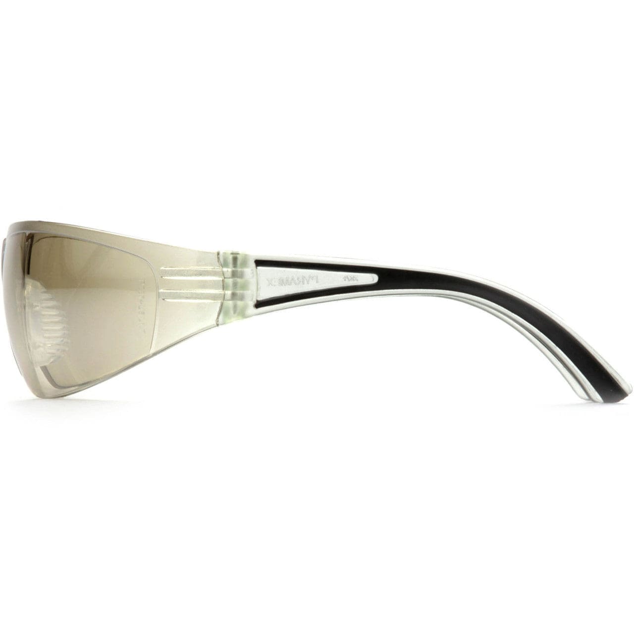 Pyramex Cortez Safety Glasses Black Temples Indoor/Outdoor Lens SB3680S Side