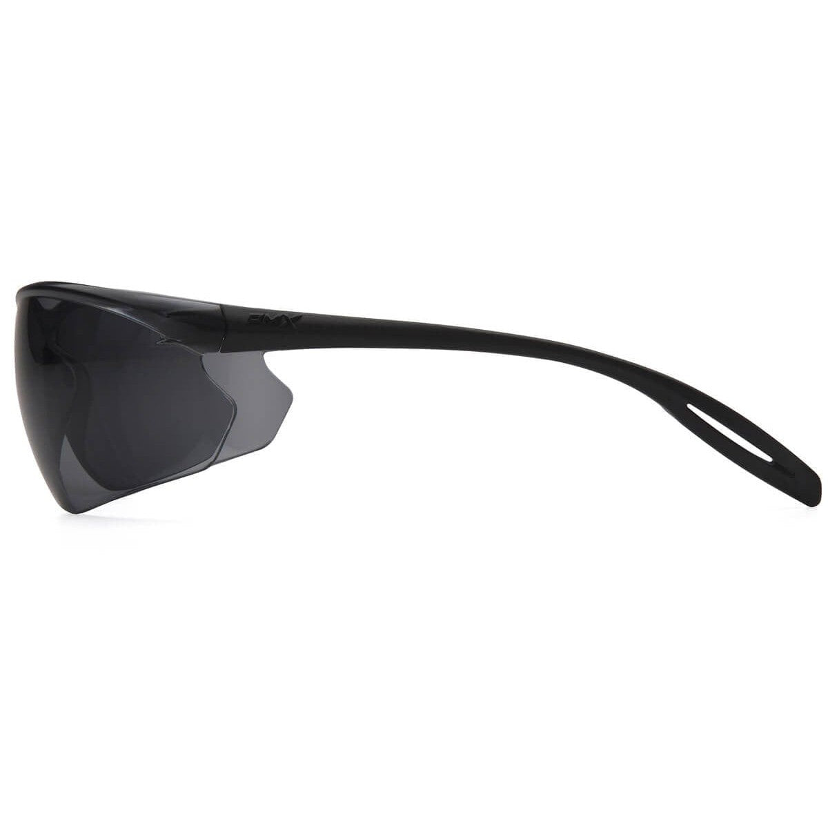Pyramex Neshoba Safety Glasses with Black Temple and Gray H2MAX Anti-Fog Lens S9720STM - Side View