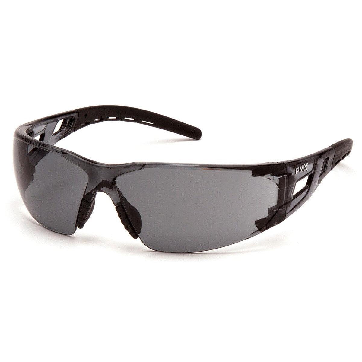 Pyramex Fyxate Safety Glasses with Black Frame and Gray Lens SB10220S