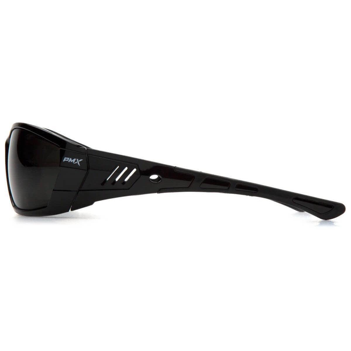 Pyramex Atrex Safety Glasses with Padded Black Frame and Gray Anti-Fog Lens SB10820DT - Side View