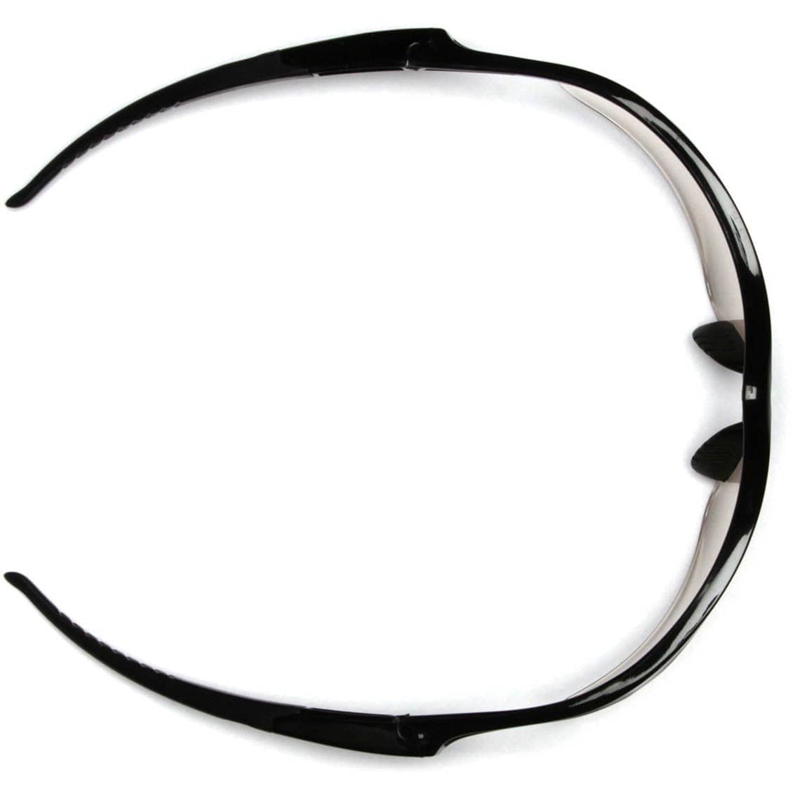 Pyramex PMXtreme Safety Glasses with Black Frame and Clear Lens Top View