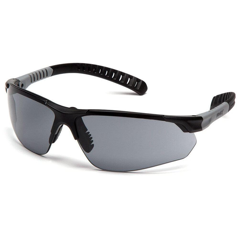 Pyramex Sitecore SBG10120DTM Safety Glasses with Black Frame and Gray H2MAX Anti-Fog Lens