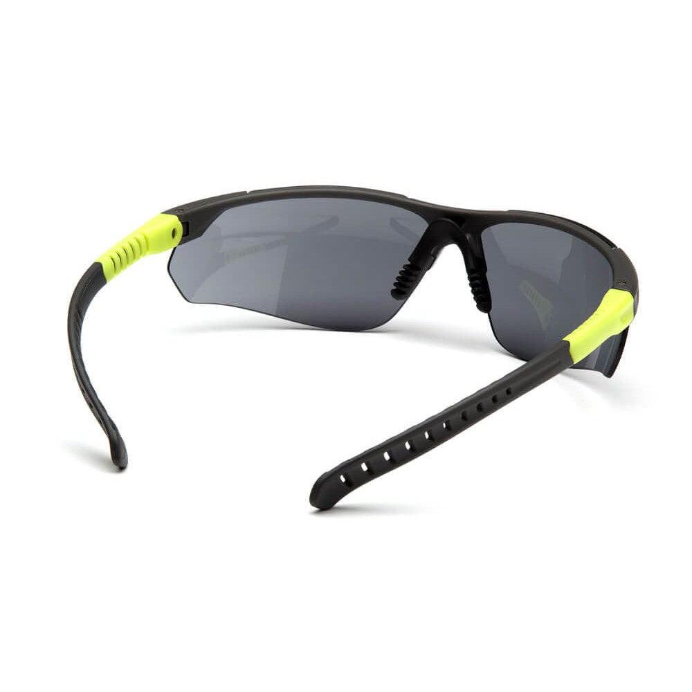 Pyramex Sitecore Safety Glasses with Gray/Lime Frame and Gray Lens - Back SGL10120D