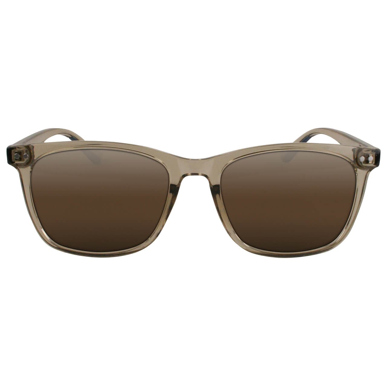 Solect Navigator Sunglasses with Brown Frame and Amber Polarized Lenses Front View